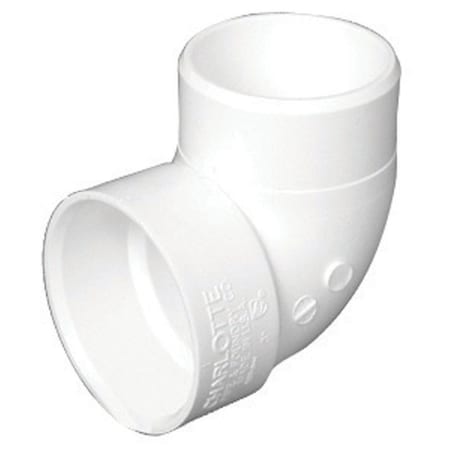 Charlotte Pipe And Foundry Charlotte Pipe Schedule 40 2 in. Hub X 2 in. D Spigot PVC 90 Degree Elbow 1 pk PVC003330800